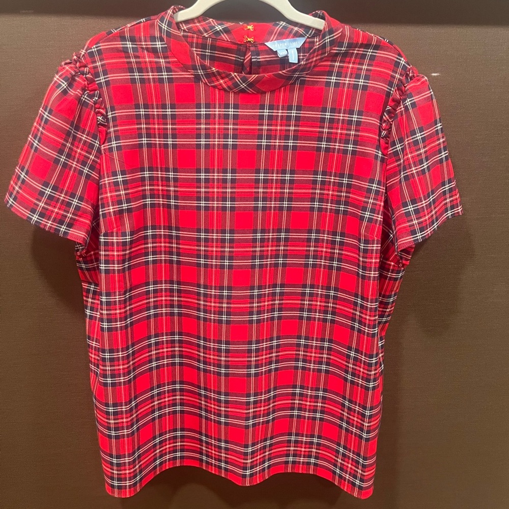 Draper James Red Plaid women’s  Shirt worn once